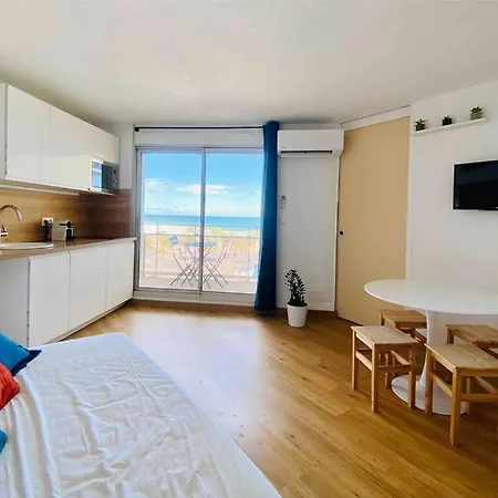 דירה Le Chill'beach ! Beach View And Free Parking קאנט אן רוסיון