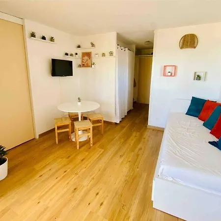 Le Chill'beach ! Beach View And Free Parking דירה קאנט אן רוסיון
